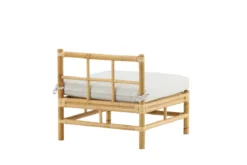 Garten Loungesessel Rob – handgeflochtenes Design mit hellgrauen Kissen