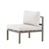 Garten Loungesessel Selva - Outdoor-Sessel mit Aluminium Gestell und zwei Kissen