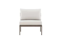 Garten Loungesessel Selva - Outdoor-Sessel mit Aluminium Gestell und zwei Kissen