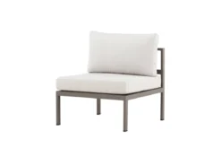 Garten Loungesessel Selva - Outdoor-Sessel mit Aluminium Gestell und zwei Kissen
