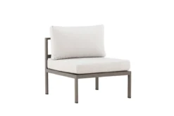 Garten Loungesessel Selva - Outdoor-Sessel mit Aluminium Gestell und zwei Kissen