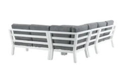 Garten Loungeset Adam – mit Tisch aus Aluminium & Glas