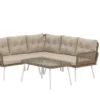 Garten Loungeset Aiko – 2-teiliges Set mit Tisch aus synthetischem Rattan