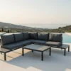 Garten Loungeset Anker – mit Ecksofa & Tisch, wetterfest