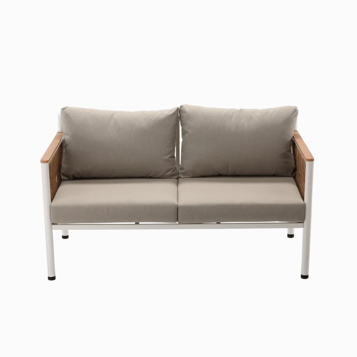 Garten Loungeset Belora – Aluminium Sitzgruppe mit Sofa, 2 Sesseln & Tisch