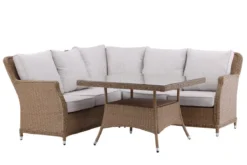 Garten Loungeset Davido – aus Polyrattan mit Ablagetisch