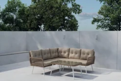 Garten Loungeset Deco – in Beige für Garten, Terrasse & Balkon