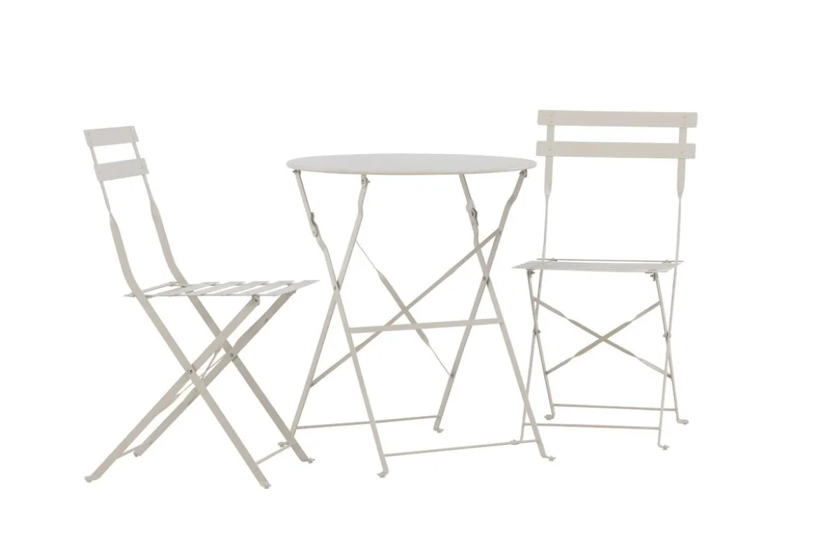 Garten Loungeset Elion – 3-teiliges Set mit rundem Tisch in 3 Farben