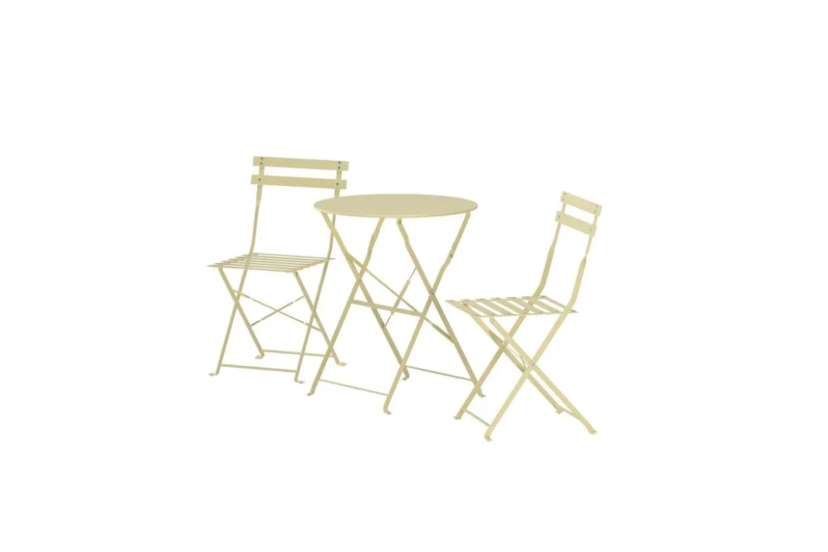 Garten Loungeset Elion – 3-teiliges Set mit rundem Tisch in 3 Farben
