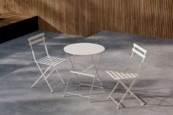 Garten Loungeset Elion – 3-teiliges Set mit rundem Tisch in 3 Farben