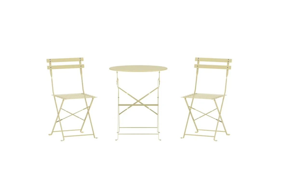 Garten Loungeset Elion – 3-teiliges Set mit rundem Tisch in 3 Farben