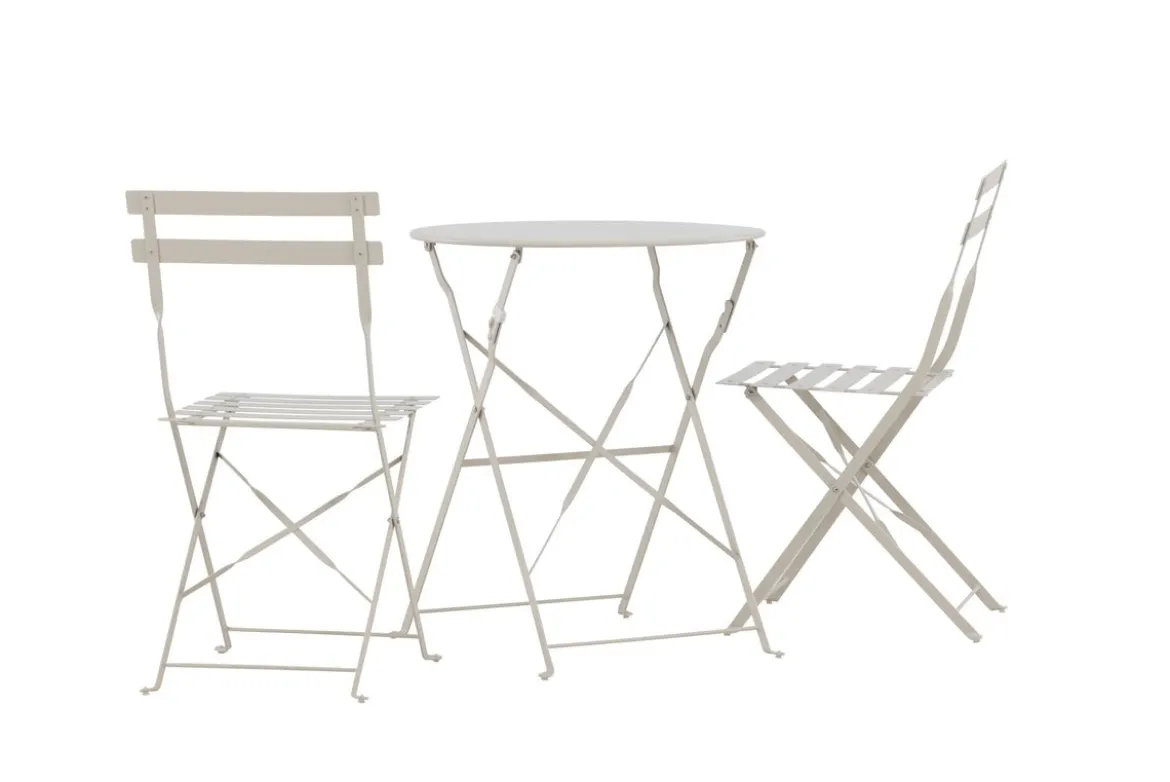 Garten Loungeset Elion – 3-teiliges Set mit rundem Tisch in 3 Farben
