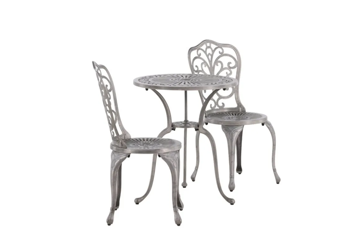 Garten Loungeset Elyra – 3-teiliges Set mit Stühlen & Tisch in 2 Farben