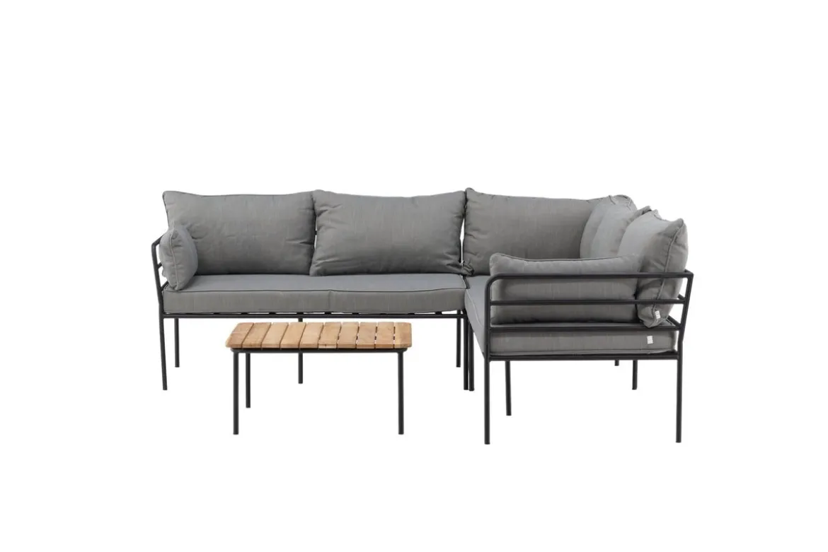 Garten Loungeset Felicita – Ecksofa mit 4 Sitzplätzen und Couchtisch