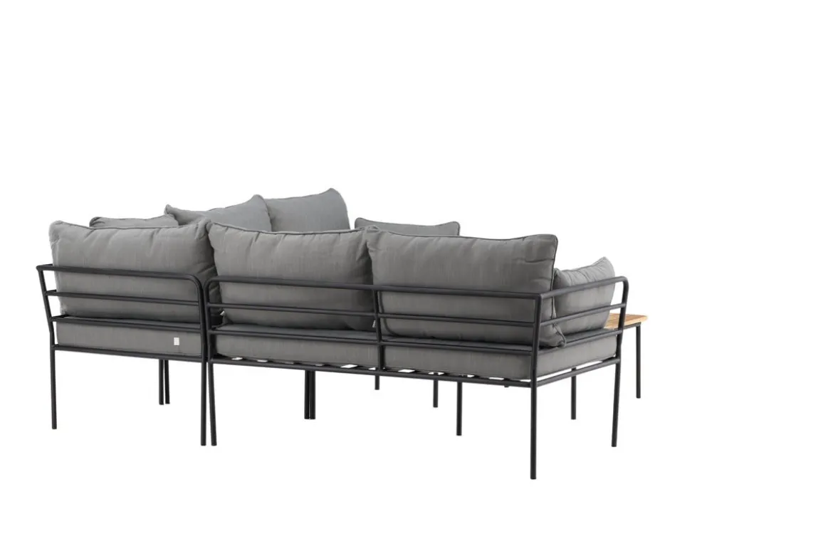 Garten Loungeset Felicita – Ecksofa mit 4 Sitzplätzen und Couchtisch