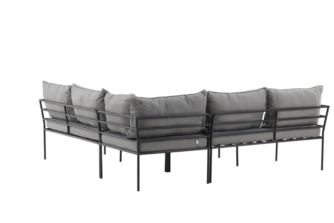 Garten Loungeset Felicita – Ecksofa mit 4 Sitzplätzen und Couchtisch