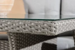 Garten Loungeset Henry – mit Glasplatte & Sitzkissen