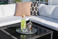 Garten Loungeset Komfi - Wahlweise mit schwarzen oder weißen Kissen