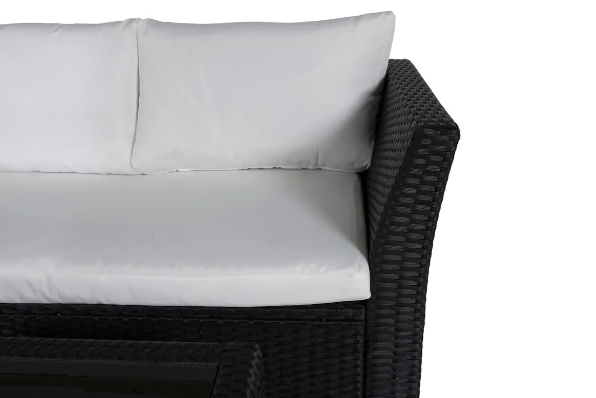 Garten Loungeset Komfi - Wahlweise mit schwarzen oder weißen Kissen