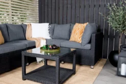 Garten Loungeset Ludwiga - Wahlweise in Natur oder Schwarz