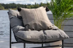 Garten Loungeset Marvella – 4-teiliges Outdoor-Sofa-Set in Schwarz mit Polstern