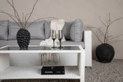 Garten Loungeset Panther - aus Kunstrattan in 3 Farben erhältlich