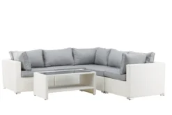 Garten Loungeset Panther - aus Kunstrattan in 3 Farben erhältlich
