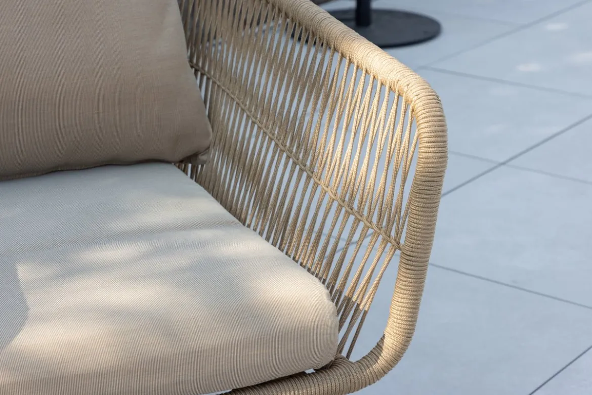 Garten Lounge Set Perano – 4 teiliges Set in Beige