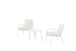 Garten Loungeset Ravo – 3-teiliges Set mit Stühlen & Tisch
