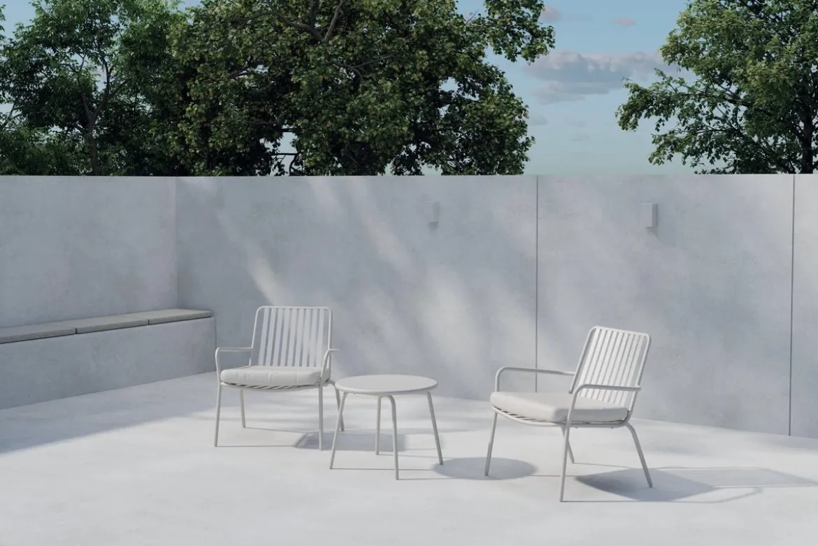Garten Loungeset Ravo – 3-teiliges Set mit Stühlen & Tisch