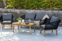 Garten Loungeset Rawai – wetterbeständig, in zwei Farben aus Holz