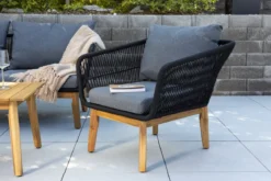 Garten Loungeset Rawai – wetterbeständig, in zwei Farben aus Holz