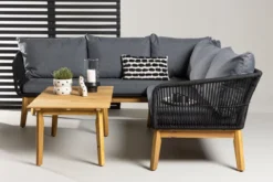 Garten Lounge Set Renavo – 2 teiliges Set aus Akazie & Polyester