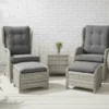 Garten Loungeset Tarell – 3-teiliges Set mit Sesseln & Tisch