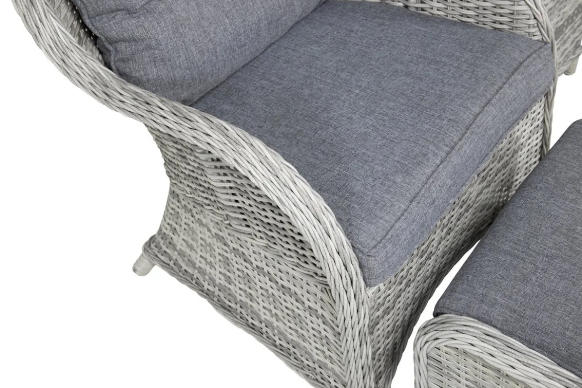 Garten Loungeset Tarell – 3-teiliges Set mit Sesseln & Tisch