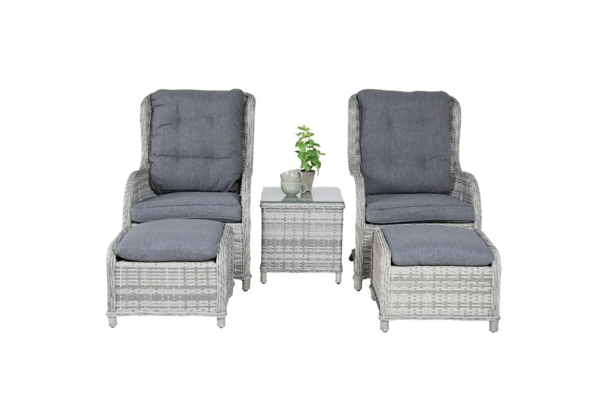 Garten Loungeset Tarell – 3-teiliges Set mit Sesseln & Tisch