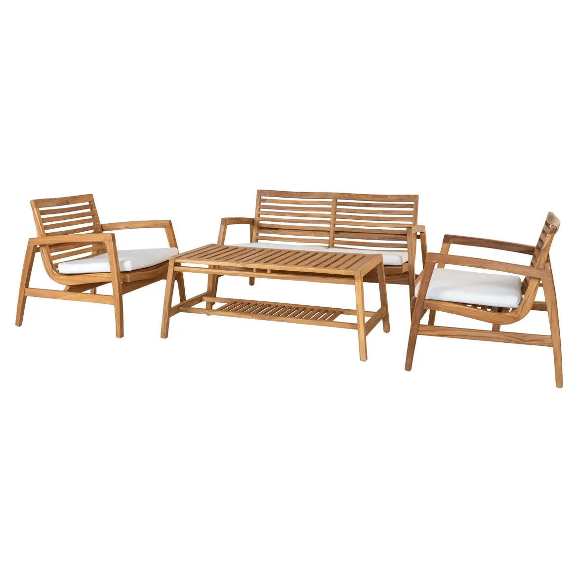 Garten Lounge Set Valencia aus Teakholz