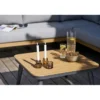 Garten Lounge Set Velmora – mit Aluminiumgestell und Holzoptik-Details