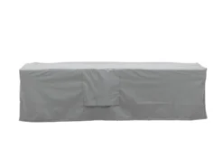 Garten Möbelabdeckung Azura - 180x50x60cm aus grauem Polyester