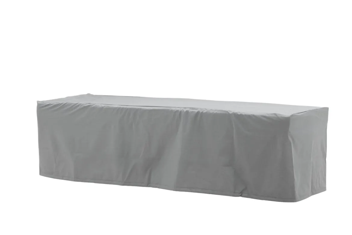 Garten Möbelabdeckung Azura - 180x50x60cm aus grauem Polyester