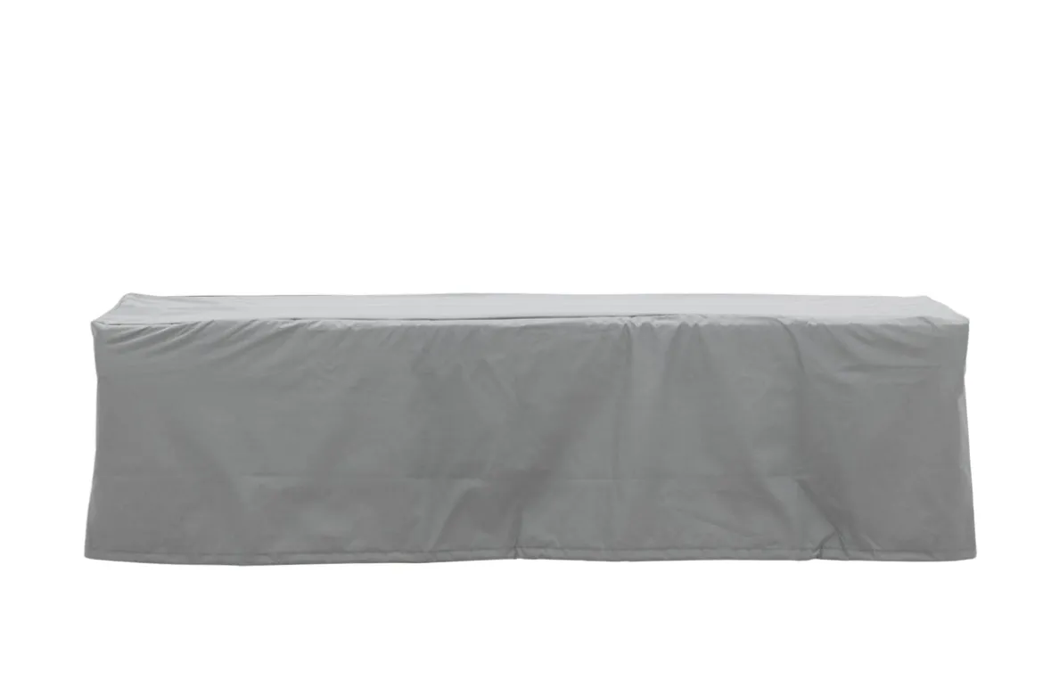 Garten Möbelabdeckung Azura - 180x50x60cm aus grauem Polyester