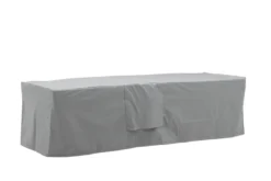 Garten Möbelabdeckung Azura - 180x50x60cm aus grauem Polyester