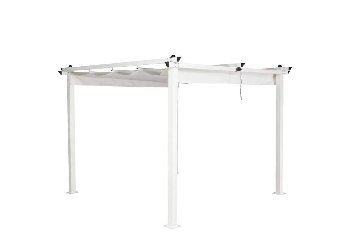 Garten Pavillon Cleo - mit weißem Polyesterdach