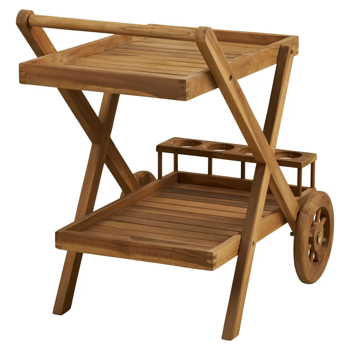 Garten Servierwagen Selvina - stilvoll und praktisch aus Teakholz