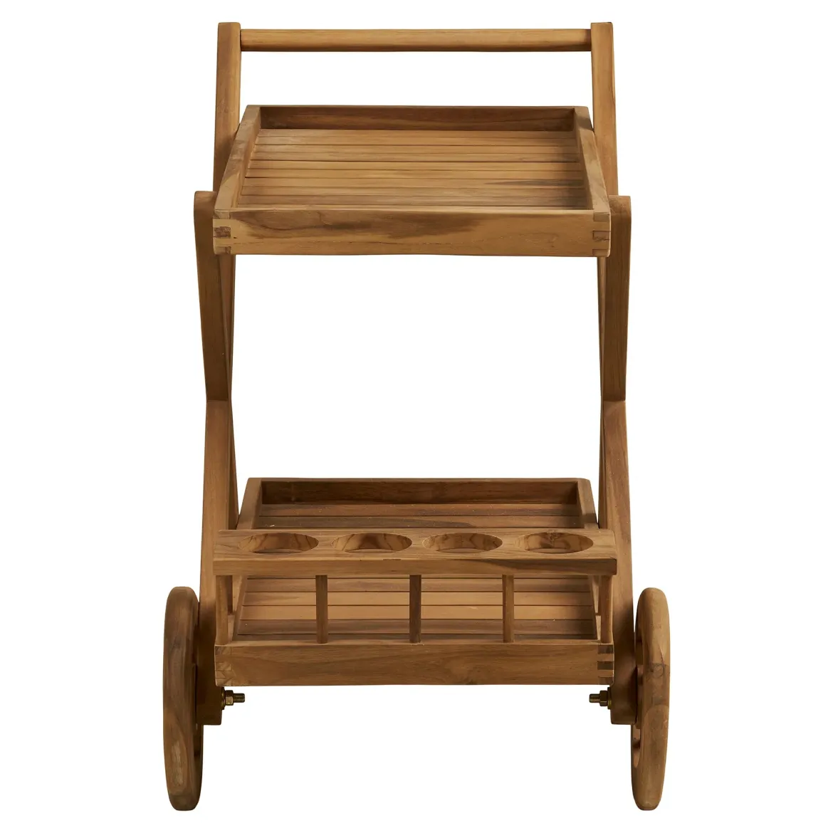 Garten Servierwagen Selvina - stilvoll und praktisch aus Teakholz