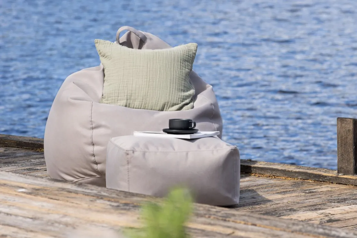 Garten Sitzsack Lago - aus Polyester in Beige