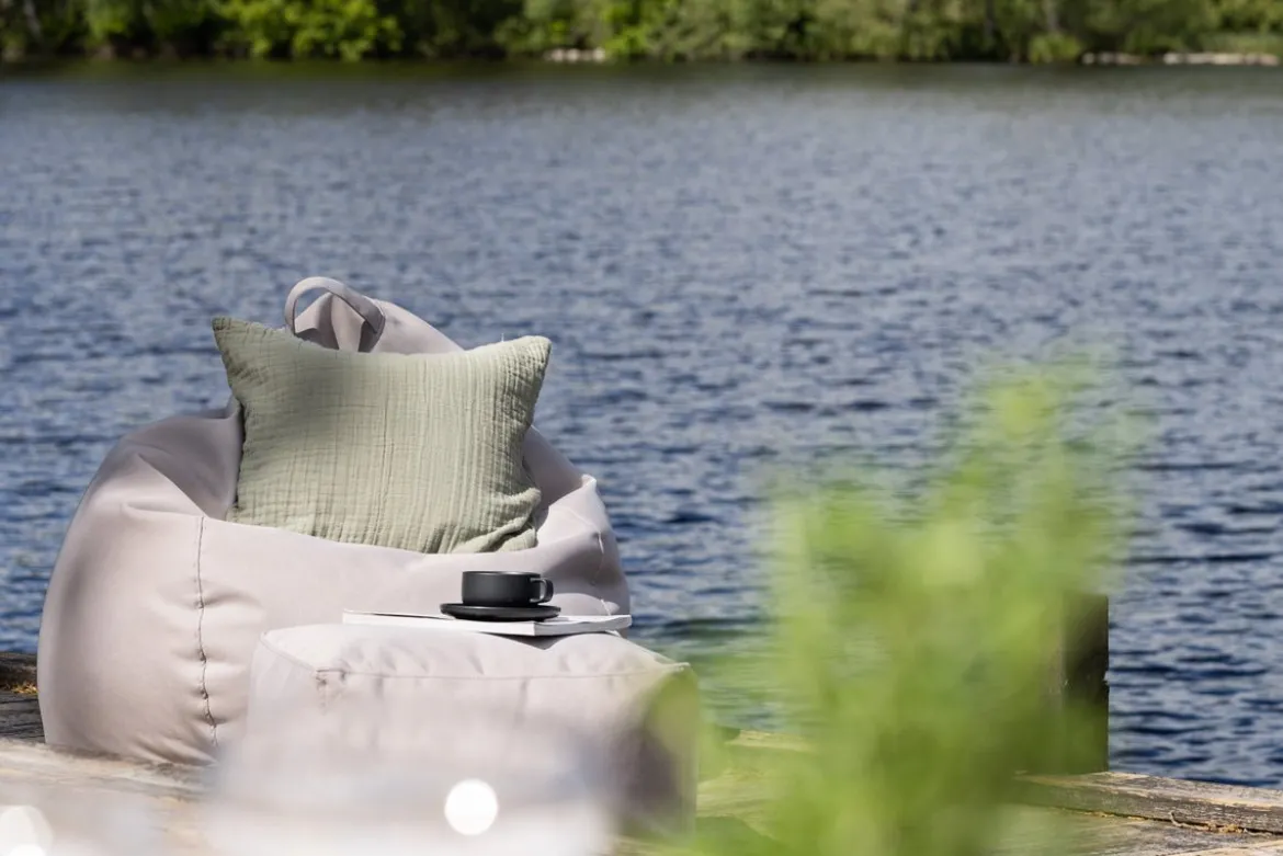 Garten Sitzsack Lago - aus Polyester in Beige
