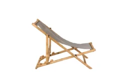 Garten Sonnenliege Coco - aus Rattan und Textilene in Naturoptik