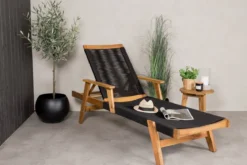 Garten Sonnenliege Ferano - verstellbar aus Akazienholz & Polyesterseil