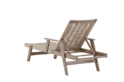 Garten Sonnenliege Ferano - verstellbar aus Akazienholz & Polyesterseil